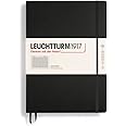 LEUCHTTURM1917 - Notebook Hardcover Master Classic A4+ - 235 Numbered Pages for Writing and Journaling (Black, Squared)