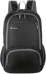 30L Backpack Foldable Waterproof Ultralight Daypack Black view 1