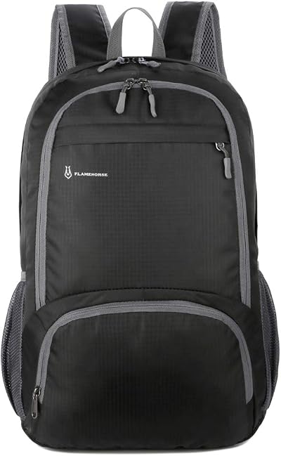 30L Backpack Foldable Waterproof Ultralight Daypack Black