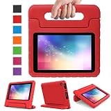 LTROP All-New Fire 7 (2017 Release) Case for Kids, Light Weight EVA Shock Proof Handle Kid-Proof Case for Fire 7 inch Display Tablet 7th Generation - Red