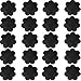 Nippleless Cover, 20 Pairs Self-Adhesive Disposable Bra Gel Petals Pad Pasties (Black 20 Pairs)