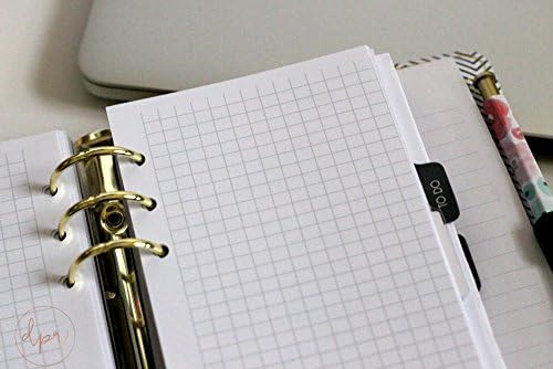 Personal Size Full Grid | Printed Planner Inserts for Filofax and Kikki K! | DreamPlanRepeat