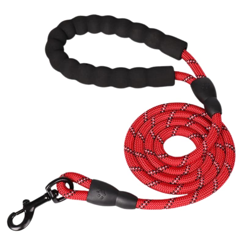 Reflective Dog Lead 1.5m / 5ft Length [Red]