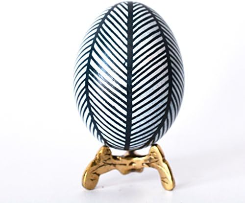 Easter egg Pysanka chicken egg hand painted, modern home decor, unique handmade