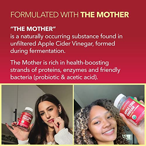 HAVASU NUTRITION Organic Apple Cider Vinegar Gummies with The Mother