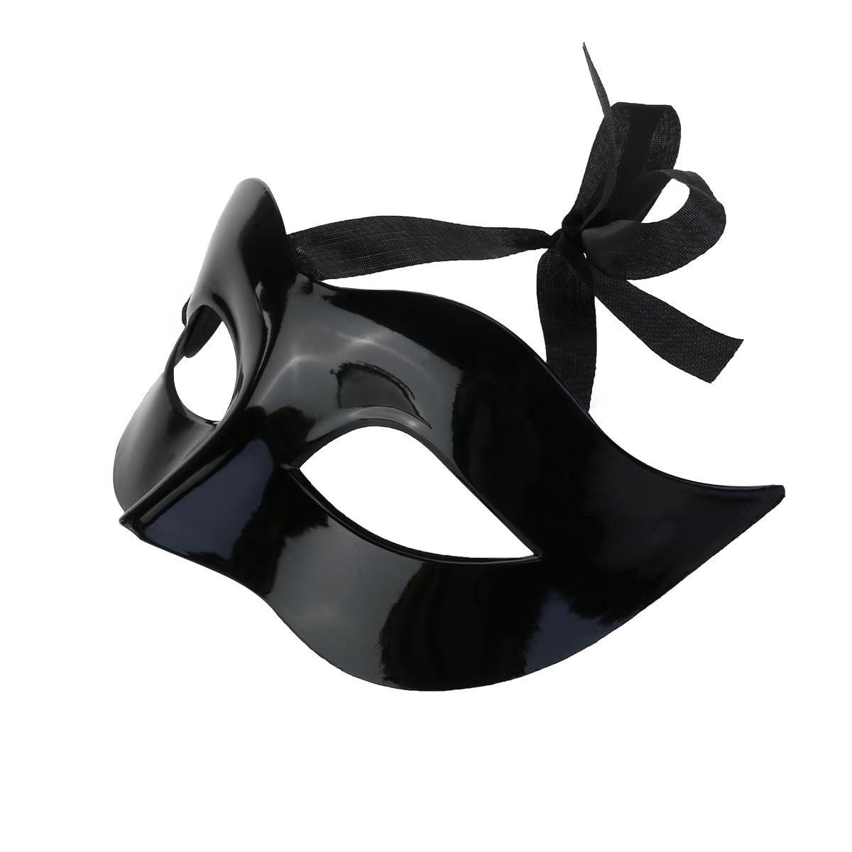 FAVOMOTO Masquerade Costume Mask Black for Men Women Party Ball Halloween Mask