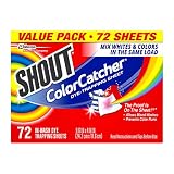 Shout Color Catcher Sheets for Laundry, Maintains Clothes Original Colors, 72 Count