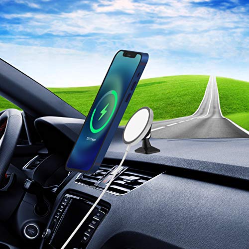 Quarble Dashboard Car Mount Compatible with Magsafe Charger(Black