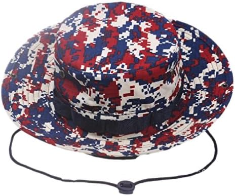 red digital camo boonie hat