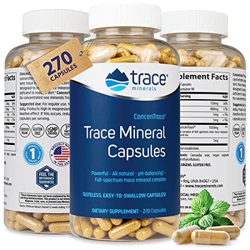 LowSodium ConcenTrace Trace Mineral Capsules, Daily Magnesium and