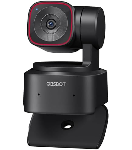 OBSBOT Câmera de streaming Tail Air NDI 4K, câmera PTZ de
