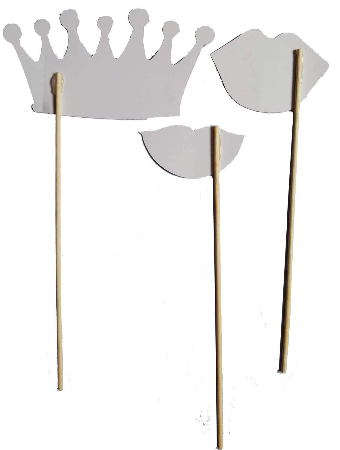 HESHIFENG. party & accessories Angebrachte Geburtstag Foto Requisiten,NO DIY Geburtstagsparty Photo Booth Props (38pcs Geburtstag)