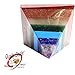 Seven Stone Chakra Crystal Healing Spiritual Pyramid 25-35 mm Beverly Oaks Exclusive COA
