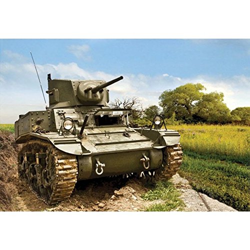 Model Kit - US Light Tank M3A1 Stuart - 1:100 Scale