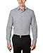 Kenneth Cole Unlisted Men's Dress Shirt Slim Fit Checks and Stripes (Patterned), Grey, 15