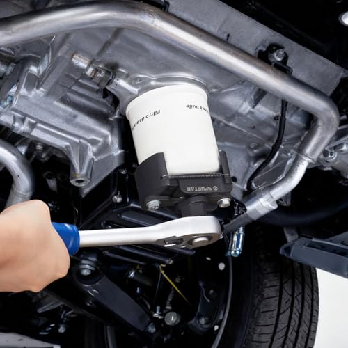 Spurtar Oil Filter Wrench 60-80 mm Oil Filter Key Universal Car Spring Loaded Adjustable Oil Filter Tool for Oil Change on Car Motorcycle Truck Boat
