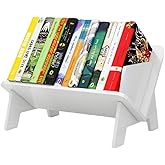 Desktop Bookshelf, Simple Tabletop Tilted Bookcases Desk, Book Shelf for Books Magazine CD, Tiny Bookshelf and Storage Rack i