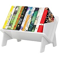 Desktop Bookshelf, Simple Tabletop Tilted Bookcases Desk, Book Shelf for Books Magazine CD, Tiny Bookshelf and Storage Rack i