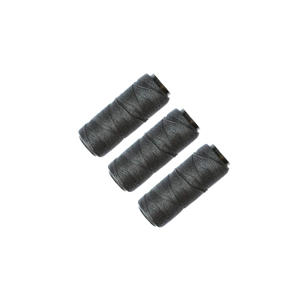 3 Rolls Sewing Thread for Hair Weave Bundles, Hair Extensions, Sewing Hair Weft, Making Wig DIY Weaving Thread (Black)