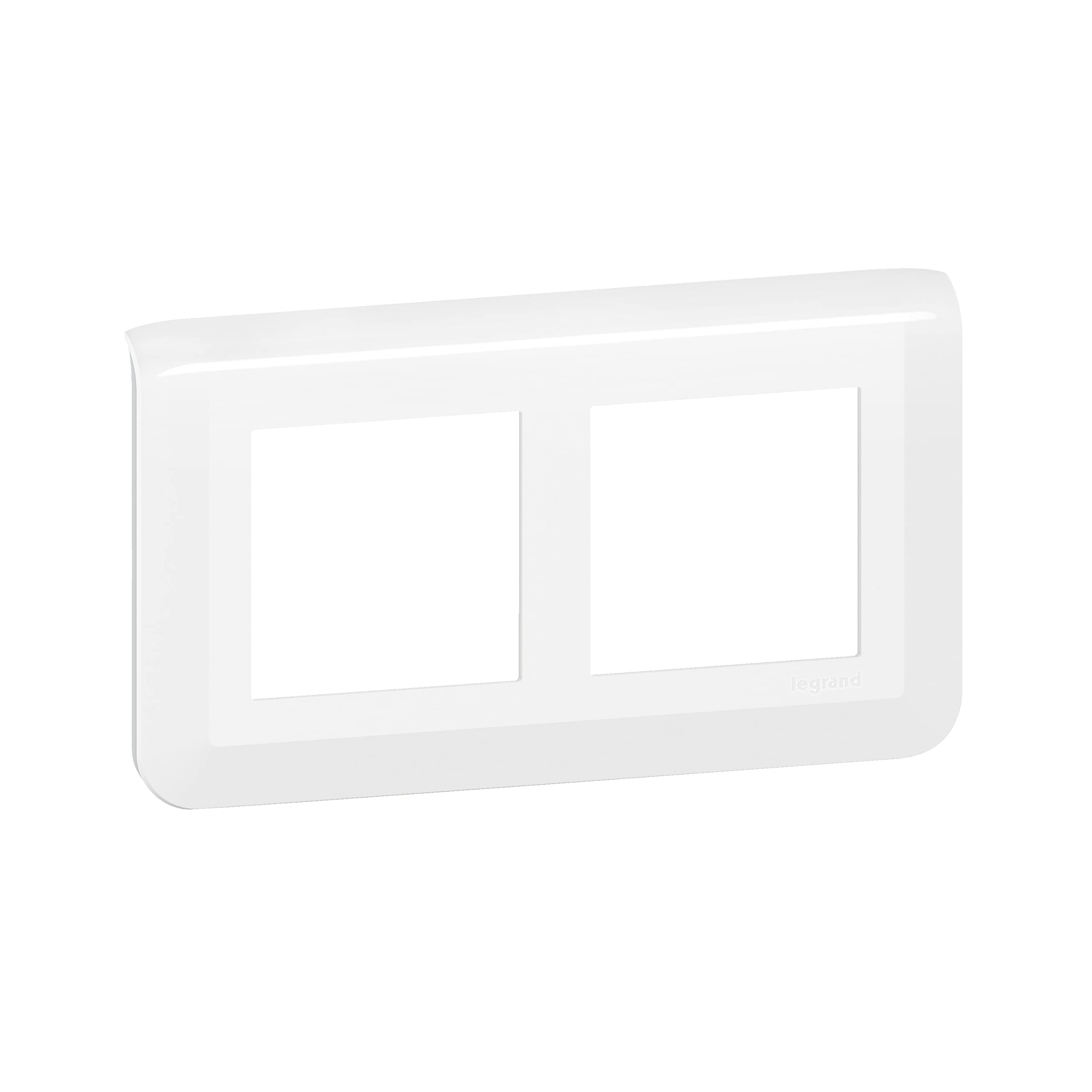 Legrand - Special Mosaic Renovation Finishing Plate 2 x 2 Horizontal modules – White