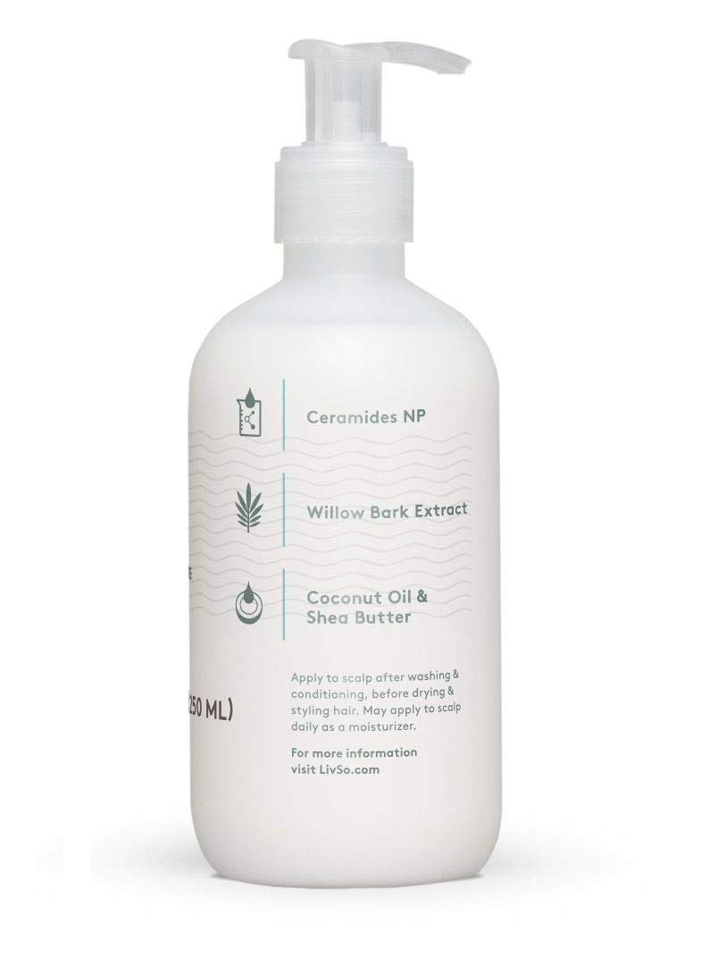 LivSo Moisturizing Lotion - Dermatologist Created - Moisturizes Hair & Scalp - Naturally Derived - Fresh Feel - Clinically Proven & Effective (1 Bottle) : Beauty