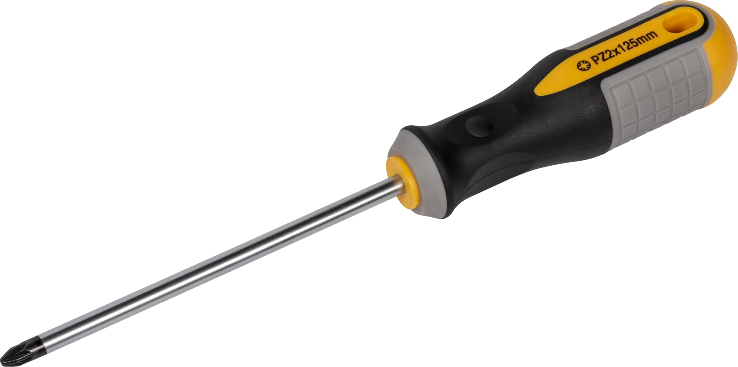Roughneck Pozi® Screwdriver – Magnetic Tip, Pozidriv S2 Steel Blade & Soft Grip Handle – PZ2 x 125mm