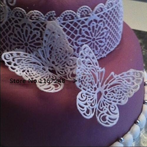Amazon Com Joinor Butterfly Shape Silicone Mold Lace Cake Molds