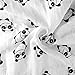 Kyapoo Muslin Swaddle Blankets 100% Cotton, Soft and Breathable,Panda, Large 47’’ X 47’’, 1 Pack