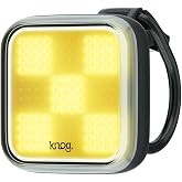 Knog Blinder Front Bike Light - 200 Lumen Rechargeable Bicycle Light - Bright LED Bike Headlight with Integrated USB Charging, 8 Light Modes, IP67 Waterproof, Fits 22-32mm Handlebars
