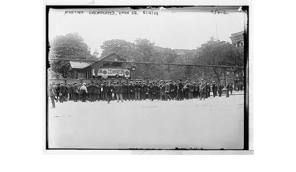 Amazon Com Historicalfindings Photo Meeting Of Unemployed In