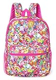 Shopkins Girls' All Over Print Backpack (Multi Pink, One Size)