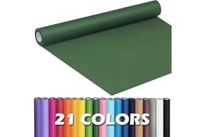 PerkHomy Dark Green Kraft Paper Roll 17.5" x 960" (80') for Gift Wrapping Bouquet Flower Art Painting Craft Writing Packaging