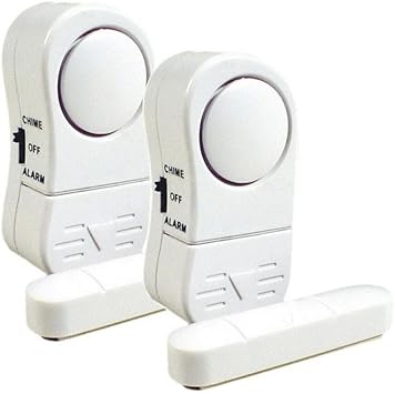 DNI, 6003, Alarme Magnético de Portas e Janelas Kit 2 Pcs