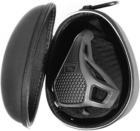 Crocoin High Elevation Altitude Training Mask – 4 Levels of Breathing Resistance – Easy Valve Control – Perfect Fit &amp; Non-Slip Grip – Hard Case – Ideal for Cross Training, Running, Fitness &amp; Sports S