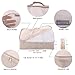 Travel Packing Cubes Set Toiletry Kits Shoe Bag JJ POWER Luggage Organizers (Beige)