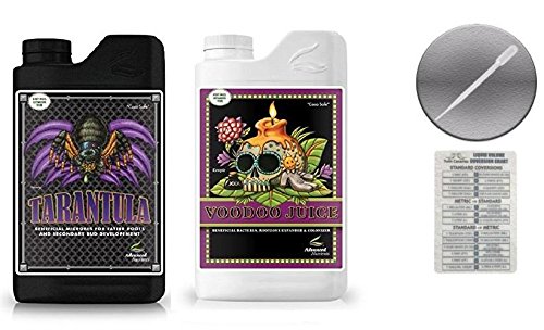 Advanced Nutrients Voodoo Juice and Tarantula 1 Liter Bundle with Conversion Chart and 3ml Pipette