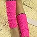Tonsee Children Kid Boot Cuffs Knit Leg Warmer (Hot pink)