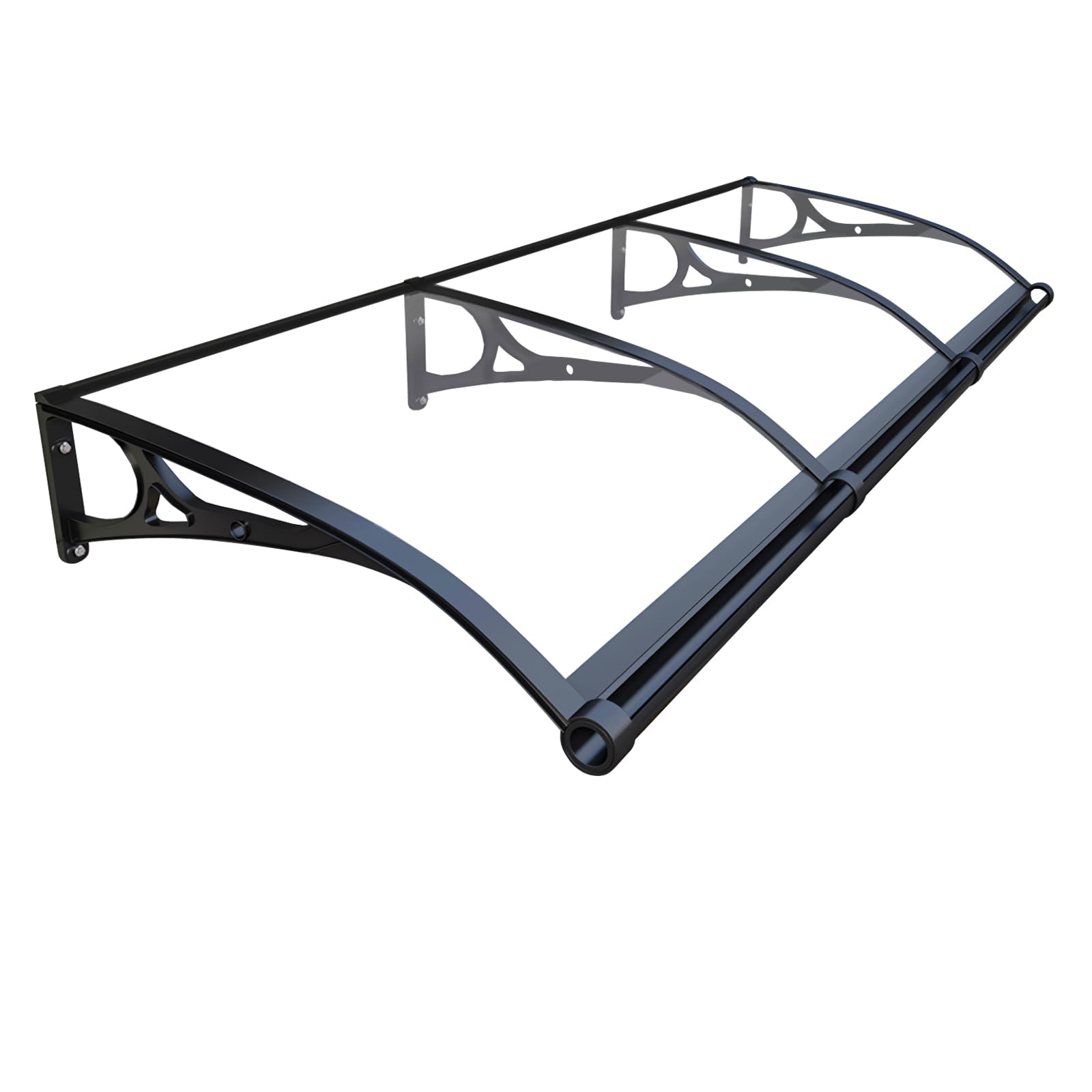 Photo 1 of HIAPES Awning for Door Entrance, Awnings for Doors, Window Awnings Exterior Polycarbonate Cover Outdoor Front Door Patio UV/Rain/Snow Protection, Door Awnings Exterior for Porch/Patio/Deck