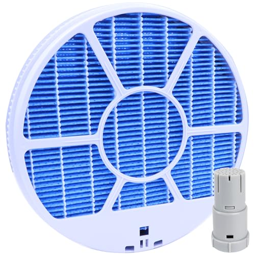 魯班大師 FZ-Y80MF 加湿 フィルター 枠付き と FZ-AG01K1 イオンカートリッジ KC-A40 KC-A50 KC-A70 KC-B50 KC-B70 KC-D40 KC-D50 KC-E40 KC-E50 KC-F70 KC-F50 KC-F40 KC-G40 KC-G50 KC-J50 KC-L50 KC-N50 KC-H50 加湿空気清浄機用 加湿フィルター 2点セット