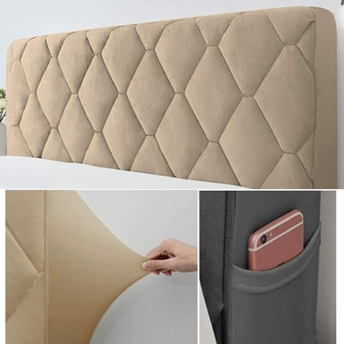 Buy YUPAK Headboard Cover Queen Size Dark Gray Bed Headboard Slipcover Protector with Stretch