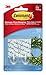 Command Medium Wall Hooks, Damage Free Hanging with Adhesive Strips, No Tools Wall Hooks for Hanging Decorations in Living Spaces, 12 Clear Wall Hooks and 24 Command Strips