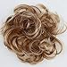 CAISHA 100% HUMAN HAIR Scrunchie Hair Piece Updo Braid Hair Scrunchy Messy Bun Red Blonde Mix H312m