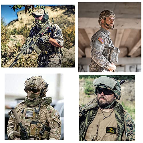 GYGYL 2Pcs Tactical Funny Flag Patch, No Step On Me, Hook Fastener American Military Patches Set for Tactical Caps, Bags, Backpacks, Tactical Vest, Military Uniforms