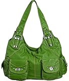 Green ''Daniella Hobo'' 4-Pocket Shoulder Bag