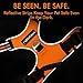 rabbitgoo Dog Harness No Pull with 2 Leash Clips, Adjustable Soft Padded, Reflective Oxford No Choke Pet Vest with Easy Control Handle for Large Dogs,Orange,L