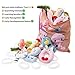KLASSMIX Plush Montessori Toys for Toddlers - Set of Numbers & Storage Bag - Travel Stroller Quiet Toys - Carseat Toys for Infants - Montessori Toys for Toddlers
