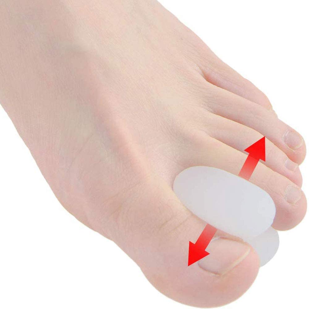 Pedimend Silicone Gel Toe Separator - Big Toe Straightener - Toe Separator for Bunion and Hallax Valgus Problems - Gently Aligns and Straightens Toes - Foot Care (2PCS PACK)