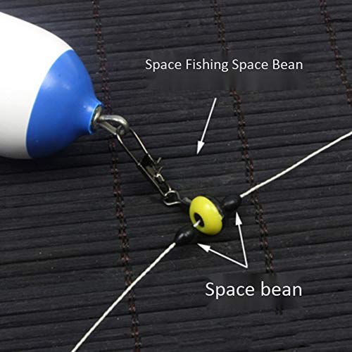 BKAUK 50 Stück/Batch Angelpose Float Float Parkplatz Bohnen Angelzubehör Kunststoff Metallbeschläge C – Bild 7