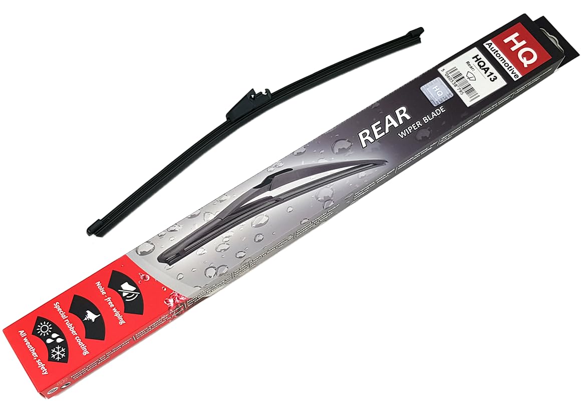 HQ Automotive HQA13 Rear Wiper Blade | for Skoda Fabia MK2 2006+, Roomster, SEAT Altea, Exeo ST, Ibiza Sport Coupe 2011+, VW Polo, Golf MK5, MK6, Touareg, Tiguan
