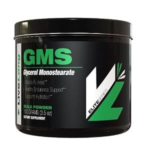 Image of Glycerol Monostearate GMS powder - Hydration, Endurance, Muscle Pump for Pre Workout.  Multi use powder for Homemade Ice Cream, and powder for pre workout mix.Top Bodybuilding Supplement